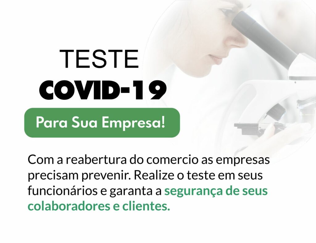 Teste Rapido Covid-19 para empresas